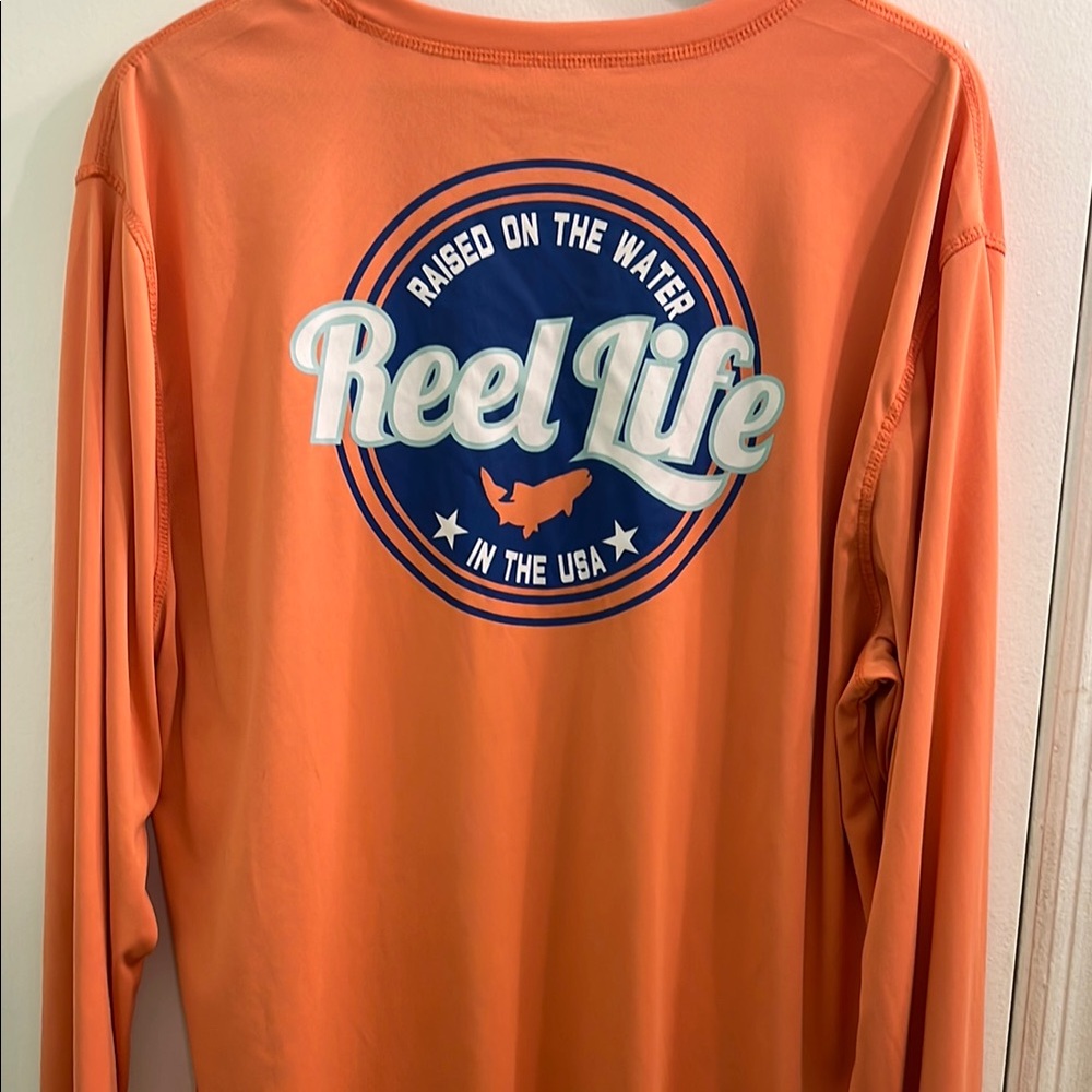 Reel Life Orange Long Sleeve Shirt